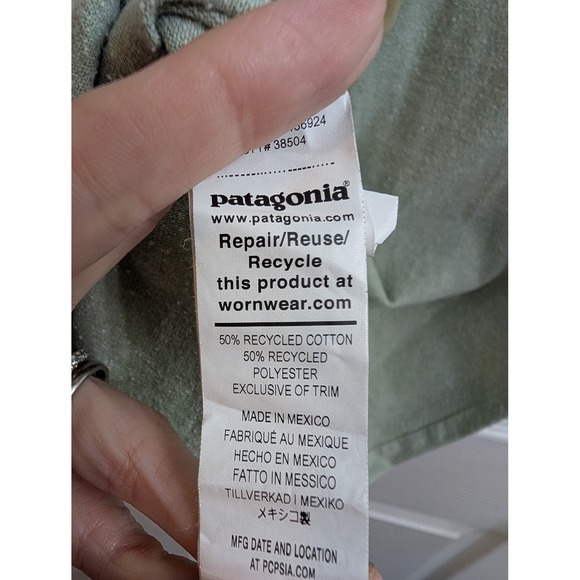 Patagonia Men's Regular Fit Crew Neck Short Sleeve T-Shirt Green - Size XS - Picture 4 of 5
